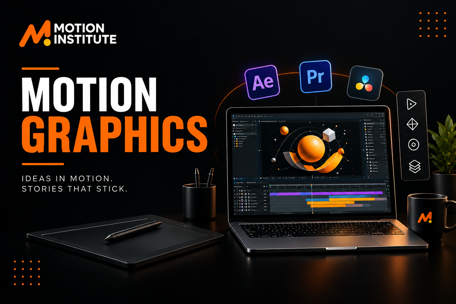 Best Motion Graphics Course in Kotdwar with After Effects, Premiere Pro and DaVinci Resolve training at Motion Institute